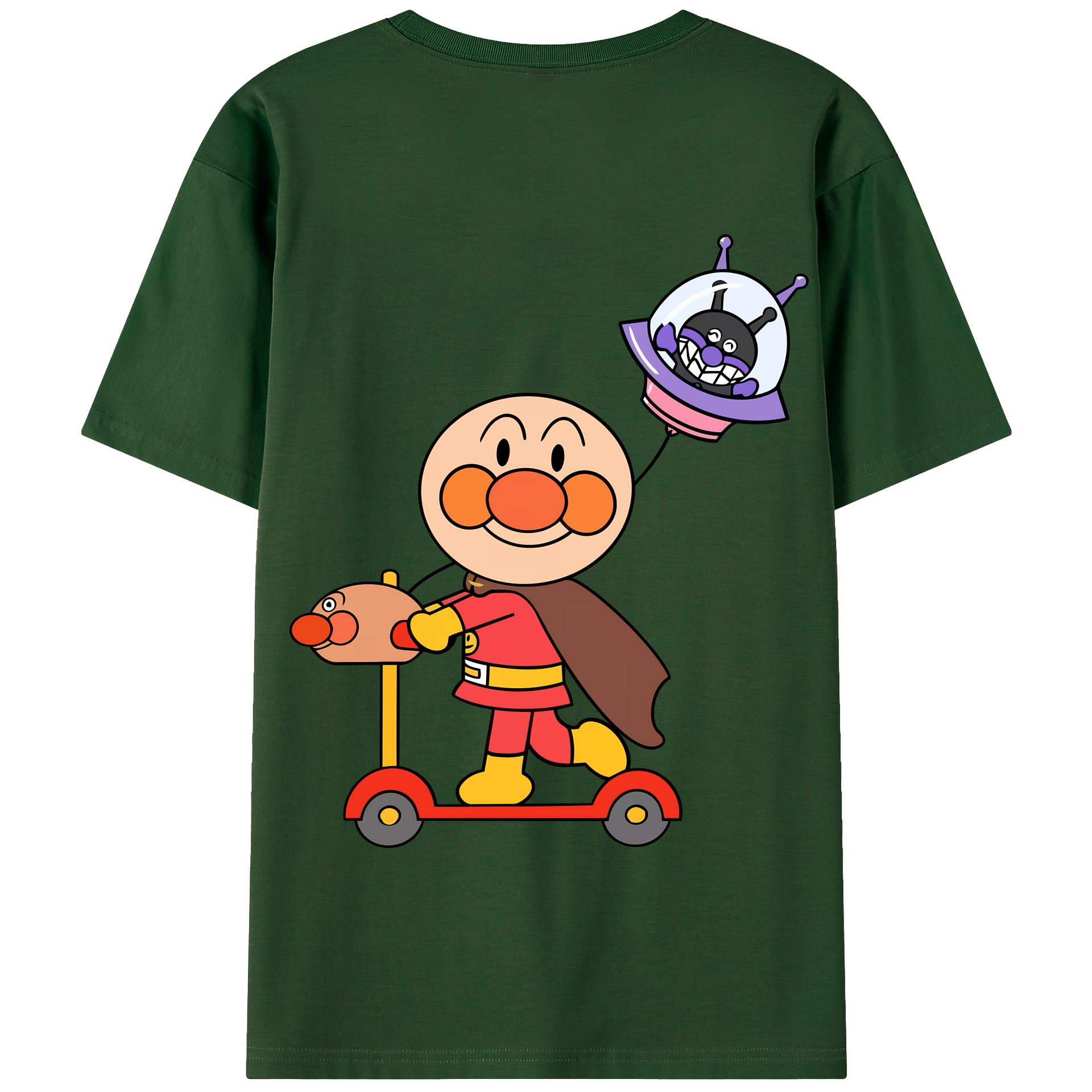 （画像用） アンパンマン Anpanman 綿100％半袖Tシャツ（背面プリント）